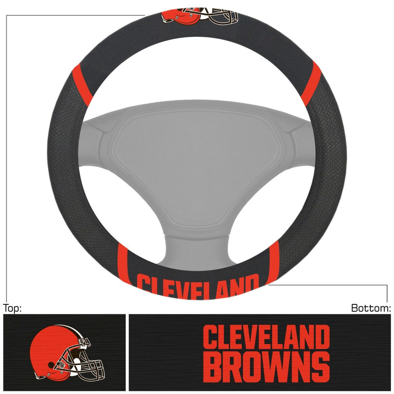 NFL Cleveland Browns Embroidered Steering Wheel Cover