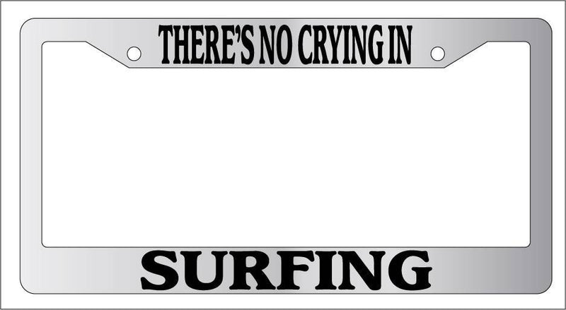 Chrome METAL License Plate Frame THERE&