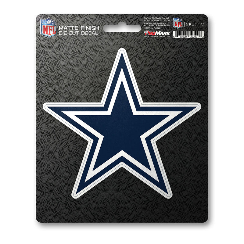 NFL Dallas Cowboys Decal Matte 5"X6.25" Auto Boat Cooler Luggage