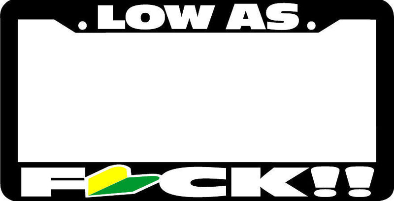 LOW AS FCK !!! License Plate Frame jdm japan wakaba leaf tag holder