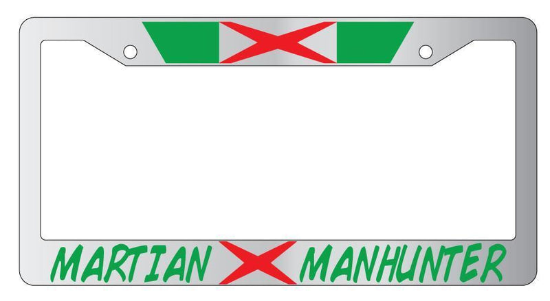 Martian Manhunter Chrome METAL License Plate Frame Auto DC  Mod-GRAPH9856236-7949