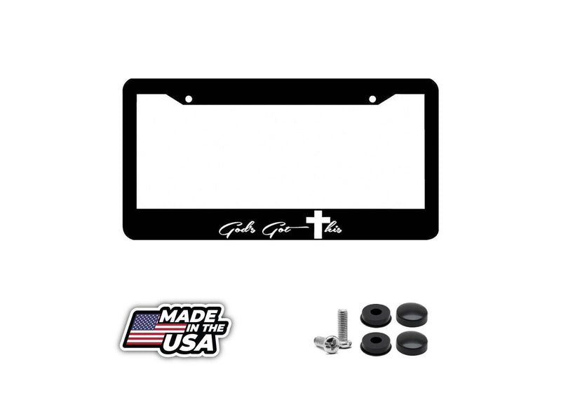 Gods Got This Jesus Cross Symbol Christian Christ Religious License Plate Frame
