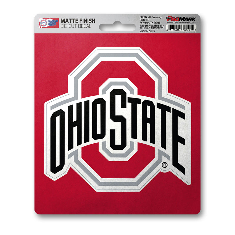 NCAA Ohio State Buckeyes Decal Matte 5"X6.25" Auto Boat Luggage