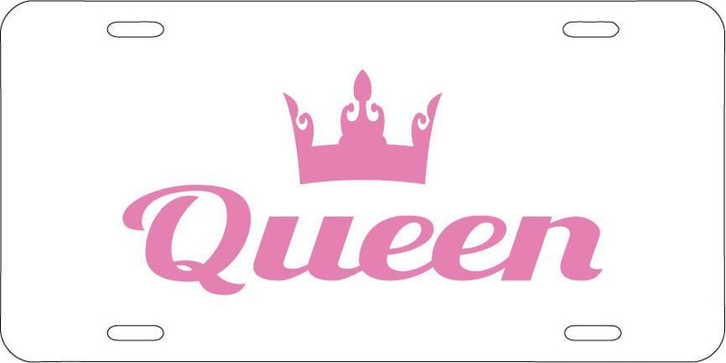 Queen White Vanity License Plate Mod-GRAPH9856236-7610