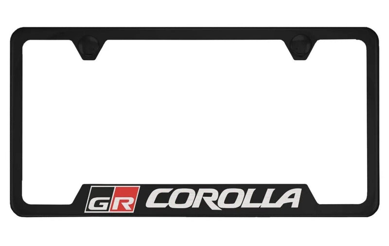 Black License Plate Frame for Toyota GR Corolla