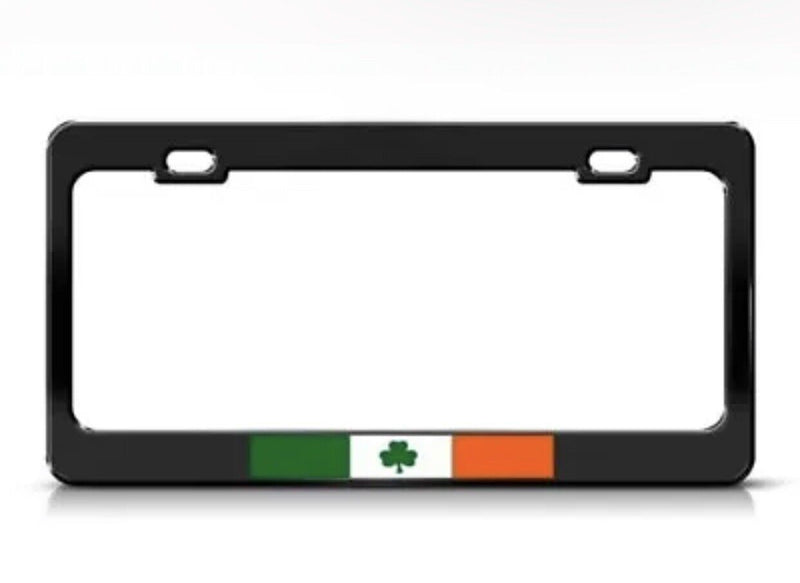 IRELAND FLAG IRISH Metal License Plate Frame Holder Two Holes