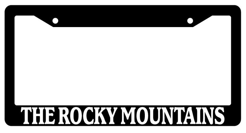 Black License Plate Frame The Rocky Mountains Auto Accessory Novelty 2581  Mod-GRAPH9856236-672