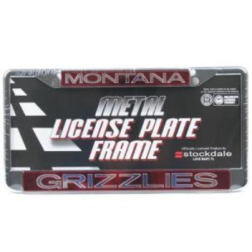 NCAA Montana Grizzlies Metal Inlaid Acrylic License Plate Frame