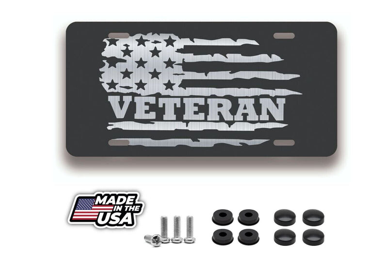USAF USMC Army Navy Veteran License Plate; Military Vet License Plate; VLP945