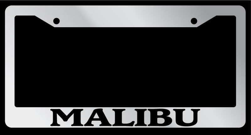 Chrome License Plate Frame "Malibu" Auto Accessory Novelty 1581  Mod-GRAPH9856236-4213