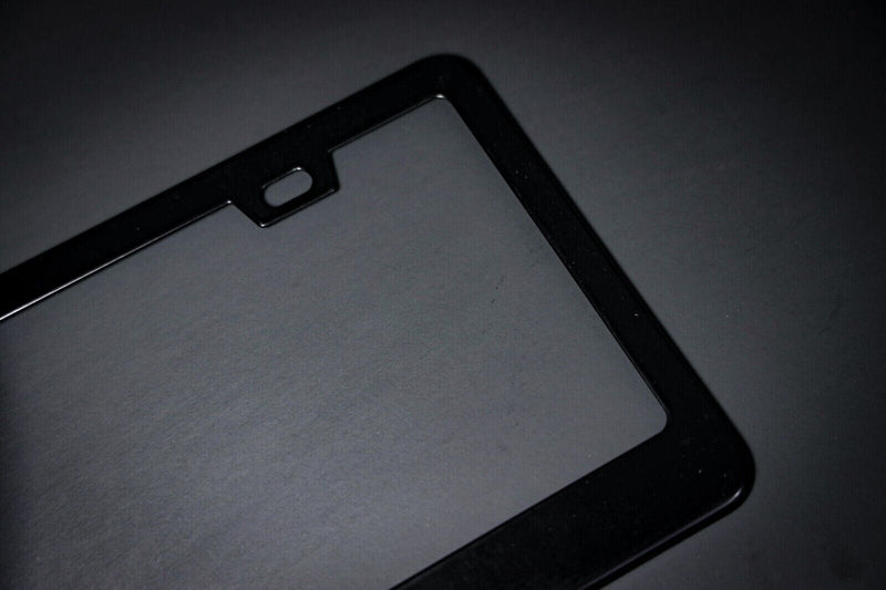 Matte Black License Plate Frame Cover Metal Stainless Front Back Universal