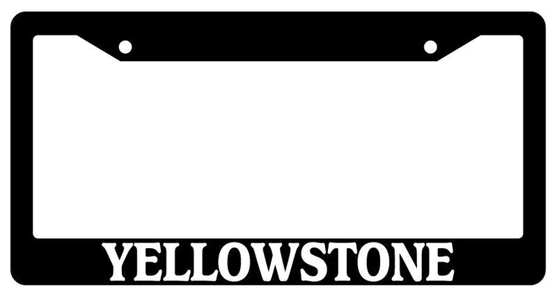 Black License Plate Frame Yellowstone Auto Accessory Novelty National Parks  Mod-GRAPH9856236-680