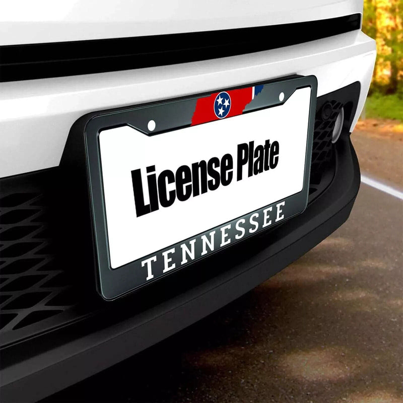 Tennessee State Flag License Plate Frame Including Mounting Hardware