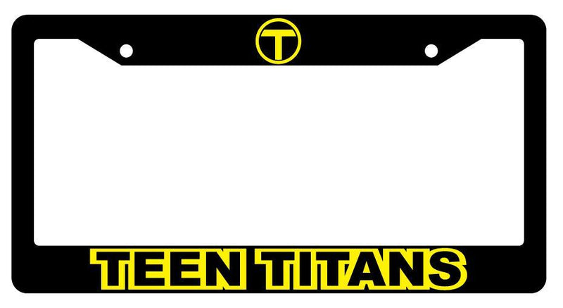 Teen Titans Black Plastic License Plate Frame Auto Accessory DC  Mod-GRAPH9856236-736