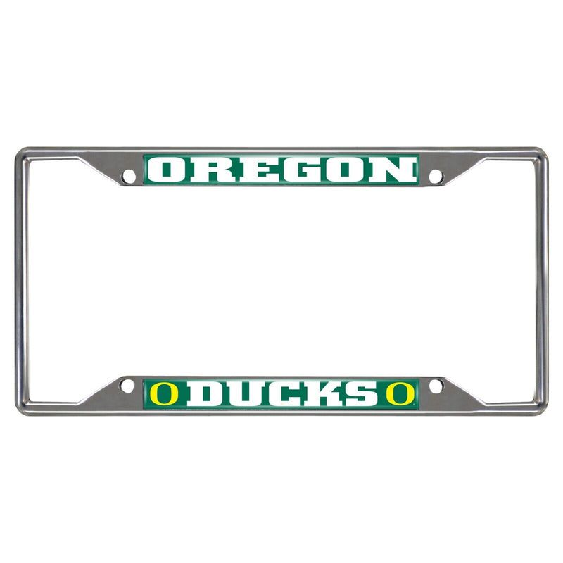 NCAA Oregon Ducks Chrome Metal License Plate Frame