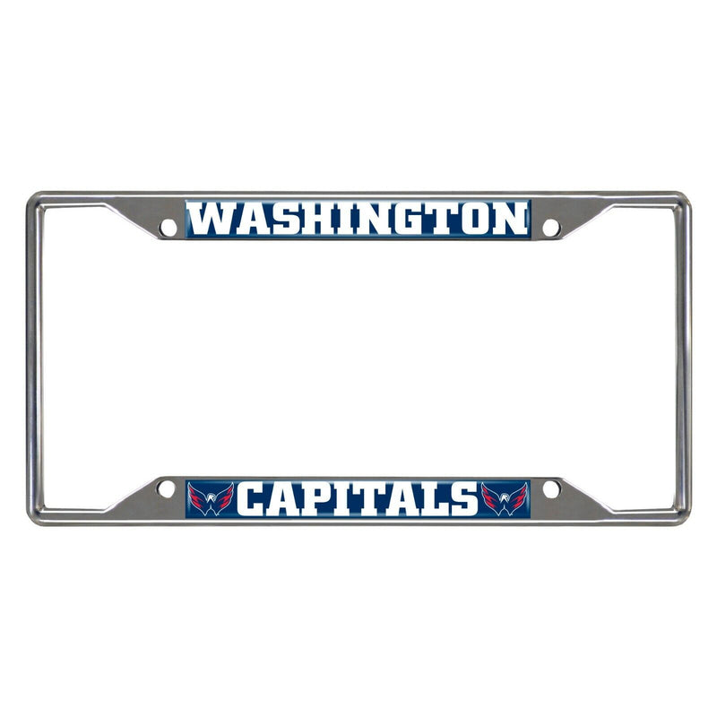 NHL Washington Capitals Chrome Metal License Plate Frame