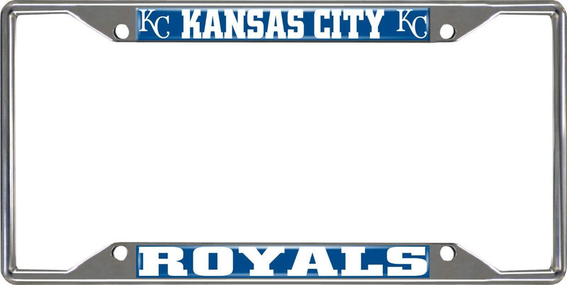 MLB Kansas City Royals Chrome Metal License Plate Frame