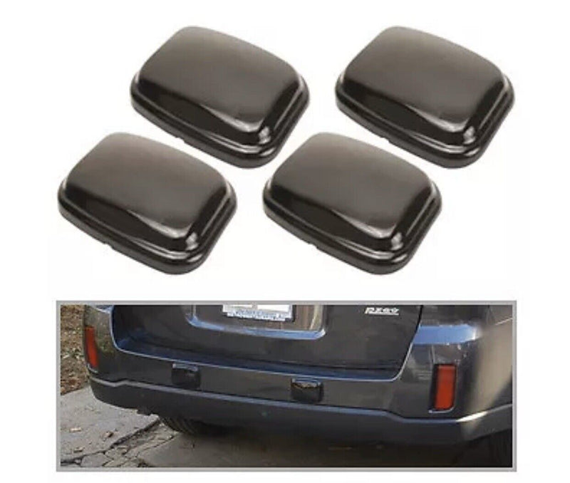 4x Universal Bumper Protector Guard Pad Kit Car Front Back Wall Rear Thick BLACK