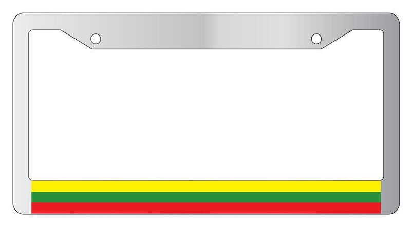 Lithuania Chrome License Plate Frame World Flags  Mod-GRAPH9856236-5002