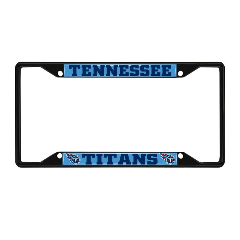 NFL Tennessee Titans Black Metal License Plate Frame