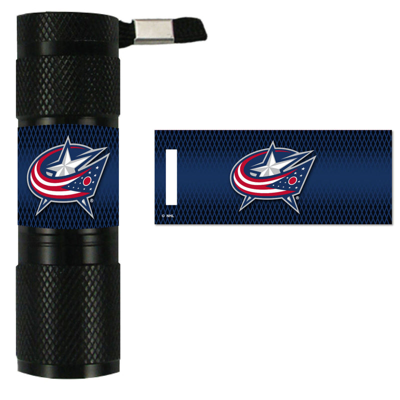 NHL Columbus Blue Jackets LED Flashlight 1.1"x.3"x3.4"