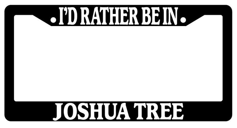Black License Plate Frame I&