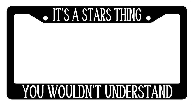 Black License Plate Frame IT&