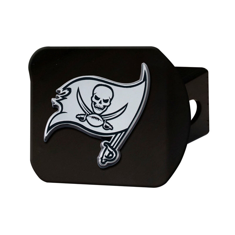 NFL Tampa Bay Buccaneers 3D Chrome on Black Hitch Cover