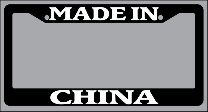Black License Plate Frame Made in China Auto Accessory 1187  Mod-GRAPH9856236-971