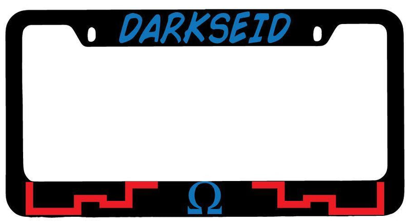 Darkseid Black METAL License Plate Frame DC  Mod-GRAPH9856236-7792