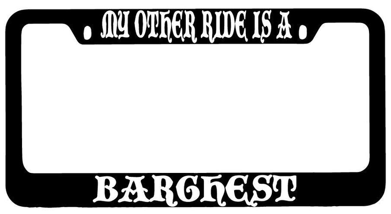 My Other Ride Is A Barghest Black METAL License Plate Frame Fantasy  Mod-GRAPH9856236-8768