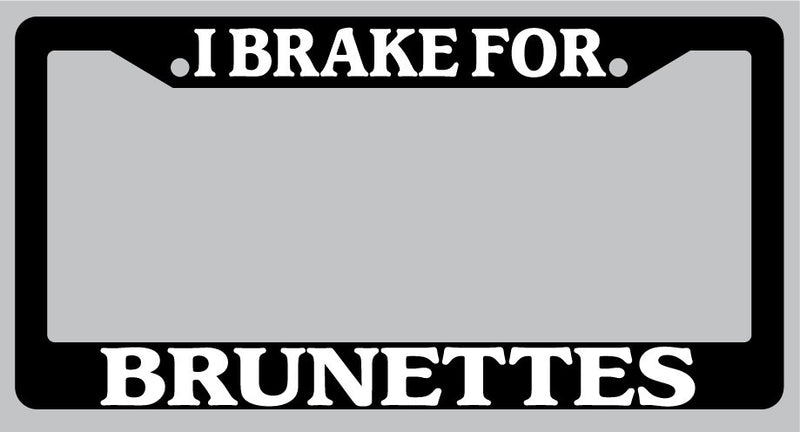 Black License Plate Frame Brake For Brunettes Auto Accessory 895  Mod-GRAPH9856236-997