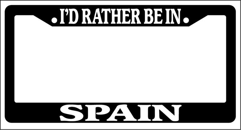 Black License Plate Frame I&
