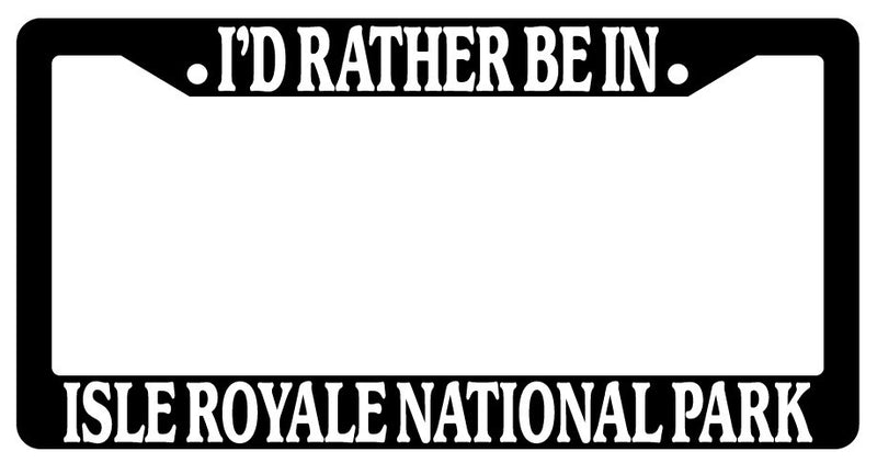Black License Plate Frame I&