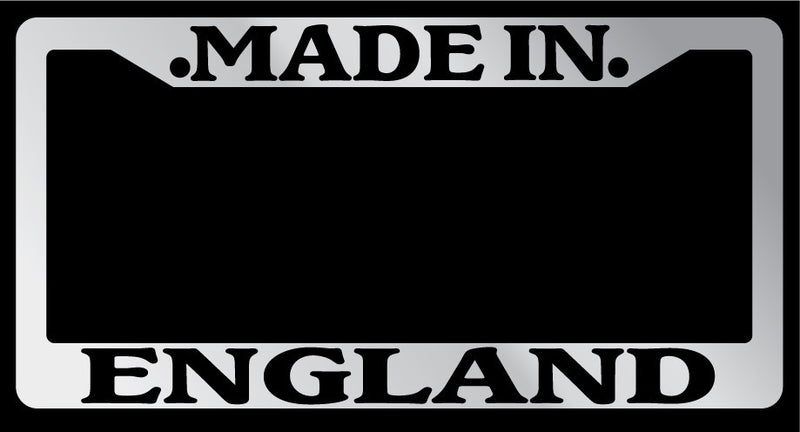 Chrome License Plate Frame Made in England Auto Accessory 1245  Mod-GRAPH9856236-1363