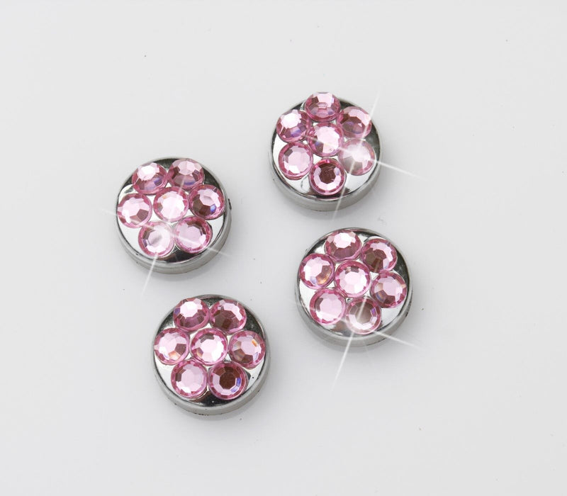 Pink Crystal Rhinestone Screw Caps for Crystal Bling Sparkle License Plate Frame