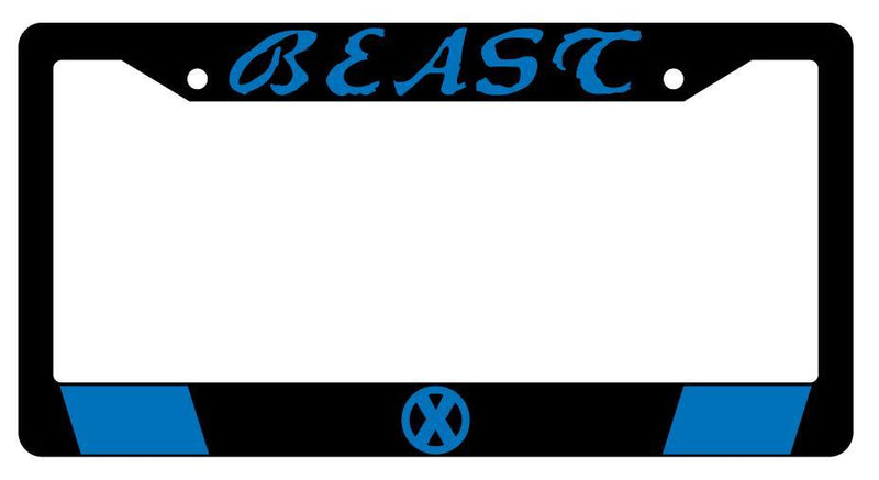 Beast Black Plastic License Plate Frame Auto For Marvel  Mod-GRAPH9856236-2040