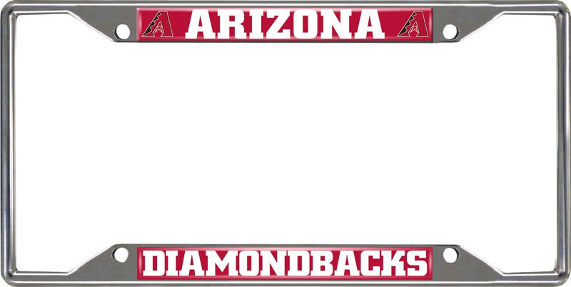 MLB Arizona Diamondbacks Chrome Metal License Plate Frame