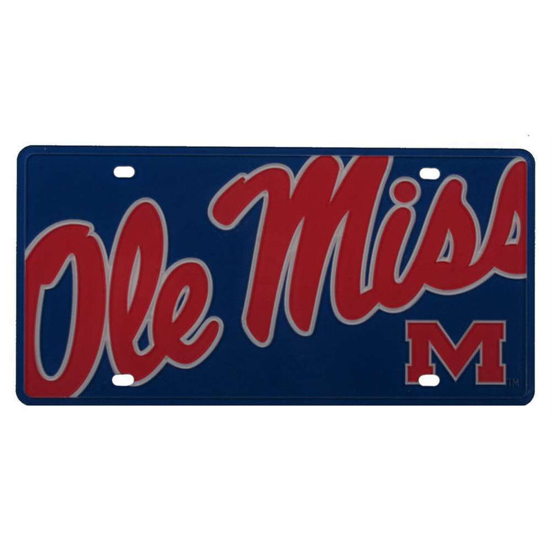 Mississippi Ole Miss Rebels Full Color Mega Inlay License Plate