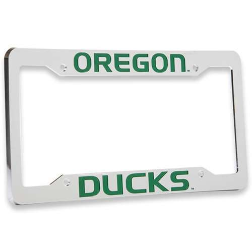 NCAA Oregon Ducks Chrome Plastic License Plate Frame