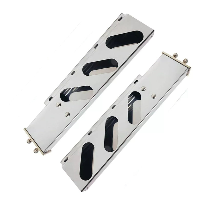 30" Mud Flap Hangers Spring Loaded 2.5" Bolt Pattern Stainless Steel Pair