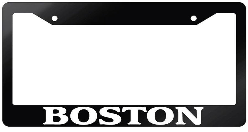 Glossy Black License Plate Frame BOSTON Auto Accessory 1142  Mod-GRAPH9856236-6929