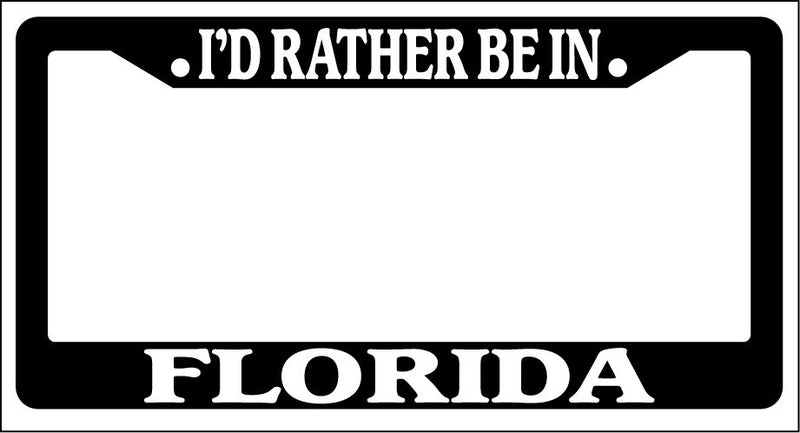 Black License Plate Frame I&