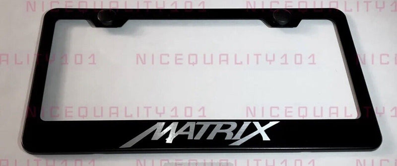Matrix Stainless Steel Finished License Plate Frame Holder Rust Free