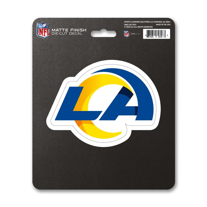 NFL Los Angeles Rams Decal Matte 5"X6.25" Auto Boat Cooler Luggage