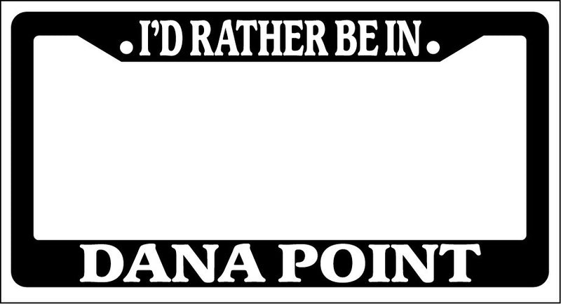 Black License Plate Frame I&