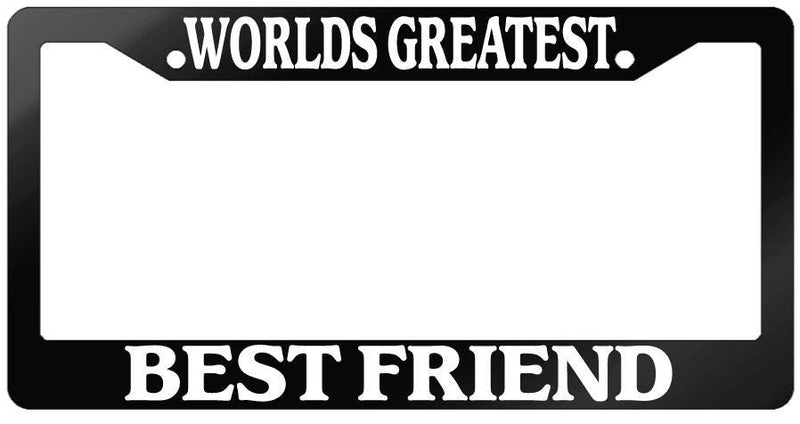 Glossy Black License Plate Frame WORLD&