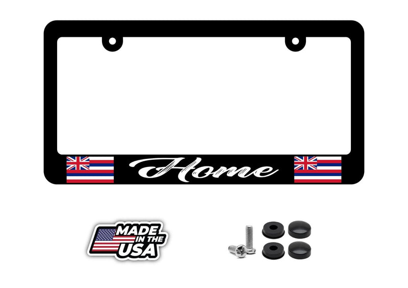 Home Hawaii Flag Car Truck Auto License Plate Frame