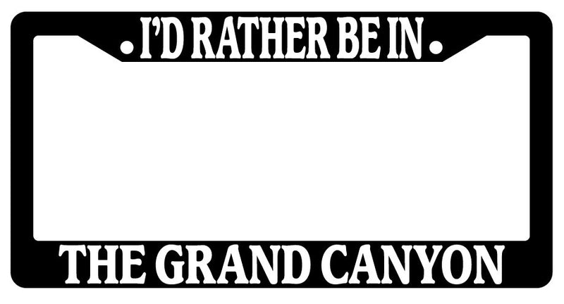 Black License Plate Frame I&