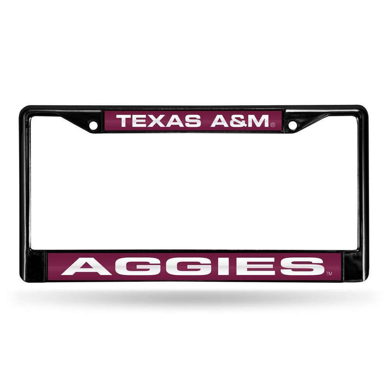 NCAA Texas A&M Aggies Inlaid Acrylic Black License Plate Frame